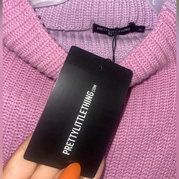 Plus size color block sweater - Picture 2 of 4